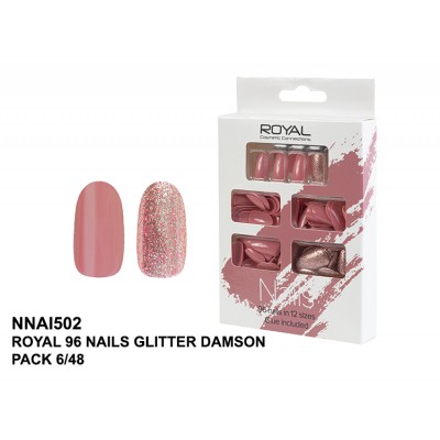 96pc Nails & Glue - Damson (6)